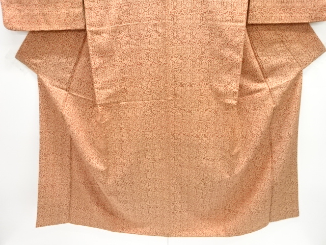  大正ロマン　抽象模様織り出しお召着物